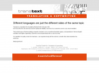transtext.at Webseite Vorschau