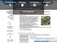 transtop.ch Webseite Vorschau