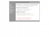 transwinter.de Webseite Vorschau