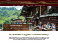 trattenbachalm.at Webseite Vorschau