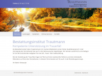 trautmann-bestattung.de Webseite Vorschau