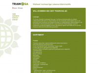 trawosa.ch Webseite Vorschau