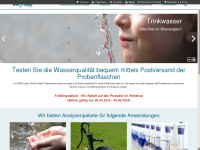 trinkwasseruntersuchung.at Webseite Vorschau