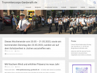 trommlercorps-gerderath.de Webseite Vorschau