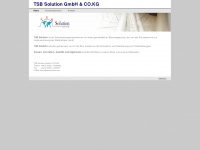 tsb-solution.de Webseite Vorschau