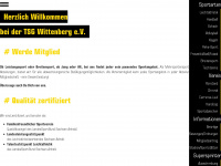 tsg-wittenberg.de Webseite Vorschau