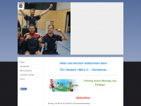 tsv-heideck-tischtennis.de Webseite Vorschau