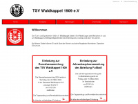 tsv-waldkappel.de Webseite Vorschau