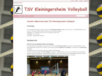 tsvkleiningersheim-volleyball.de Webseite Vorschau