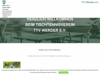 ttv-werder.de Webseite Vorschau