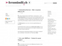 fernmuendli.ch Webseite Vorschau