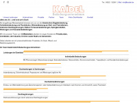 kaidel.de Webseite Vorschau