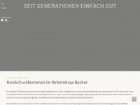 reformhaus-bacher.de Webseite Vorschau