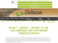 hartmann-naturmoebel.de Webseite Vorschau