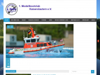 modellbootclub-kl.de Webseite Vorschau