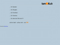 turnon.ch Webseite Vorschau