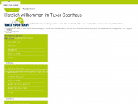 tuxer-sporthaus.at Webseite Vorschau