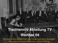 tv-werther-tischtennis.de Webseite Vorschau