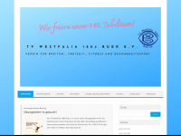 tv-westfalia-buer.de Webseite Vorschau