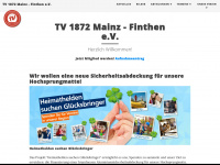 tv1872finthen.de Webseite Vorschau