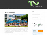 tvdegersheim.ch Webseite Vorschau
