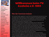 tvgosheim.de Webseite Vorschau