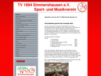 tvsimmershausen.de Webseite Vorschau