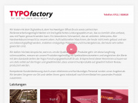 typofactory.de Webseite Vorschau
