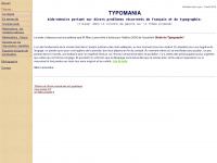 typomania.ch Webseite Vorschau