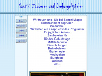 santini-magie.de Webseite Vorschau