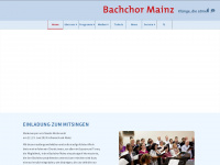 bachchormainz.de Webseite Vorschau