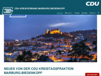 cdu-marburg-biedenkopf.de Webseite Vorschau