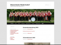 blasorchester-nt.de Webseite Vorschau