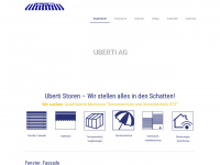 uberti-storen.ch Webseite Vorschau