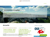 udc-ne.ch Webseite Vorschau