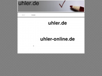 uhler.de Webseite Vorschau