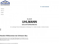 uhlmann-bau.de Webseite Vorschau