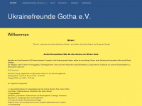 ukrainefreunde-gotha.de Webseite Vorschau