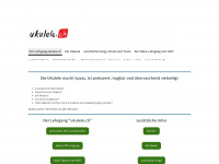 ukulele.ch Webseite Vorschau