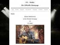 uli-haider.de Webseite Vorschau