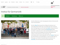 germanistik.unibe.ch Webseite Vorschau