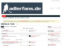 adlerfans.de Webseite Vorschau