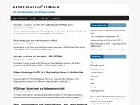 basketball-goettingen.de Webseite Vorschau