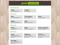 musichackday.org Webseite Vorschau