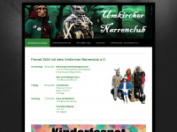 umkircher-narrenclub.de Webseite Vorschau