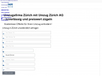 umzug-zuerich.ch Webseite Vorschau