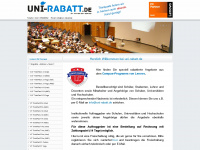 uni-rabatt.de Webseite Vorschau