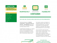 unicon-container.de Webseite Vorschau