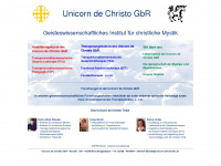 unicorn-de-christo.de Webseite Vorschau