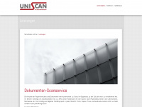 uniscan.de Webseite Vorschau
